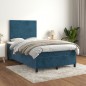 vidaXL Boxspringbett mit Matratze Dunkelblau 120x190 cm Samt vidaXL Boxspringbett mit Matratze Dunkelblau 120x190 cm Samt