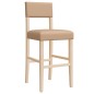 vidaXL Barstühle 2 Stk. Massivholz Gummibaum und Kunstleder vidaXL Barstühle 2 Stk. Massivholz Gummibaum und Kunstleder