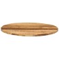 vidaXL Tischplatte Ø 70x1,5 cm Rund Raues Massives Mangoholz vidaXL Tischplatte Ø 70x1,5 cm Rund Raues Massives Mangoholz