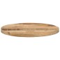 vidaXL Tischplatte Ø 40x1,5 cm Rund Raues Massives Mangoholz vidaXL Tischplatte Ø 40x1,5 cm Rund Raues Massives Mangoholz