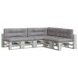 vidaXL Palettenkissen 7-tlg. Grau Stoff vidaXL Palettenkissen 7-tlg. Grau Stoff