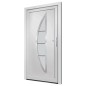 vidaXL Haustür Weiß 98x200 cm PVC vidaXL Haustür Weiß 98x200 cm PVC