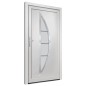 vidaXL Haustür Weiß 98x190 cm PVC vidaXL Haustür Weiß 98x190 cm PVC