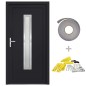 vidaXL Haustür Anthrazit 88x200 cm PVC vidaXL Haustür Anthrazit 88x200 cm PVC