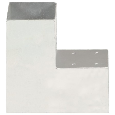 vidaXL Pfostenverbinder L-Form Verzinktes Metall 91 x 91 mm