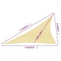 vidaXL Sonnensegel 160 g/m² Beige 3x4x5 m HDPE vidaXL Sonnensegel 160 g/m² Beige 3x4x5 m HDPE