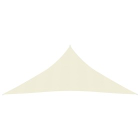 vidaXL Sonnensegel 160 g/m² Cremeweiß 5x7x7 m HDPE