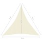 vidaXL Sonnensegel 160 g/m² Cremeweiß 5x7x7 m HDPE vidaXL Sonnensegel 160 g/m² Cremeweiß 5x7x7 m HDPE