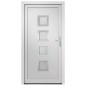 vidaXL Haustür Weiß 108x208 cm PVC vidaXL Haustür Weiß 108x208 cm PVC