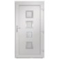 vidaXL Haustür Weiß 108x208 cm PVC vidaXL Haustür Weiß 108x208 cm PVC