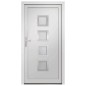 vidaXL Haustür Weiß 108x200 cm PVC
