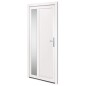 vidaXL Haustür Weiß 98x208 cm PVC