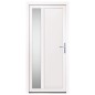 vidaXL Haustür Weiß 98x208 cm PVC