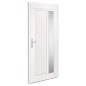 vidaXL Haustür Weiß 98x208 cm PVC