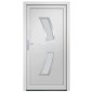 vidaXL Haustür Weiß 108x208 cm PVC vidaXL Haustür Weiß 108x208 cm PVC