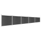 vidaXL Zaunelement Set WPC 872x146 cm Grau vidaXL Zaunelement Set WPC 872x146 cm Grau