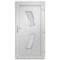 vidaXL Haustür Weiß 98x200 cm PVC vidaXL Haustür Weiß 98x200 cm PVC