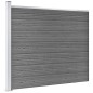 vidaXL Zaunelement Set WPC 872x146 cm Grau vidaXL Zaunelement Set WPC 872x146 cm Grau