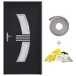vidaXL Haustür Anthrazit 98x208 cm PVC vidaXL Haustür Anthrazit 98x208 cm PVC
