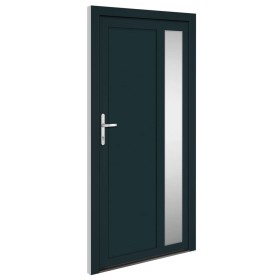 vidaXL Haustür Anthrazit 108x208 cm PVC