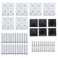 vidaXL Zaunelement Set WPC 872x146 cm Grau vidaXL Zaunelement Set WPC 872x146 cm Grau