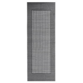 vidaXL Outdoor-Teppich Schwarz 80x150 cm PP