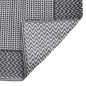 vidaXL Outdoor-Teppich Schwarz 80x150 cm PP