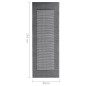 vidaXL Outdoor-Teppich Schwarz 80x150 cm PP