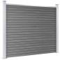Zaunelement Set WPC 353x146 cm Grau Zaunelement Set WPC 353x146 cm Grau