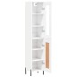 Highboard Hochglanz-Weiß 34,5x34x180 cm Holzwerkstoff Highboard Hochglanz-Weiß 34,5x34x180 cm Holzwerkstoff