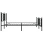 vidaXL Bettgestell mit Kopf- und Fußteil Metall Schwarz 193x203 cm vidaXL Bettgestell mit Kopf- und Fußteil Metall Schwarz 193x203 cm