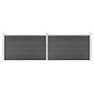 vidaXL Zaunelement Set WPC 353x105 cm Schwarz vidaXL Zaunelement Set WPC 353x105 cm Schwarz