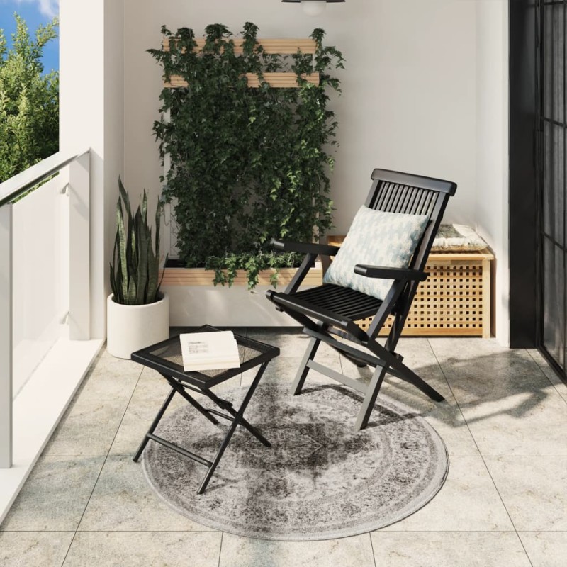 vidaXL Teppich ARBIZU Indoor und Outdoor Vintage-Design Ø 120 cm vidaXL Teppich ARBIZU Indoor und Outdoor Vintage-Design Ø 120 cm