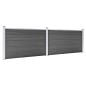 vidaXL Zaunelement Set WPC 353x105 cm Schwarz vidaXL Zaunelement Set WPC 353x105 cm Schwarz