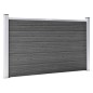 vidaXL Zaunelement Set WPC 353x105 cm Schwarz vidaXL Zaunelement Set WPC 353x105 cm Schwarz