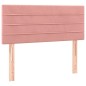 vidaXL Boxspringbett mit Matratze Rosa 120x190 cm Samt vidaXL Boxspringbett mit Matratze Rosa 120x190 cm Samt