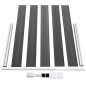 vidaXL Zaunelement Set WPC 353x105 cm Schwarz vidaXL Zaunelement Set WPC 353x105 cm Schwarz