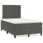 vidaXL Boxspringbett mit Matratze Dunkelgrün 120x190 cm Samt vidaXL Boxspringbett mit Matratze Dunkelgrün 120x190 cm Samt