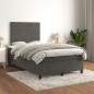 vidaXL Boxspringbett mit Matratze Dunkelgrün 120x190 cm Samt vidaXL Boxspringbett mit Matratze Dunkelgrün 120x190 cm Samt