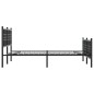 vidaXL Bettgestell mit Kopf- und Fußteil Metall Schwarz 137x190 cm vidaXL Bettgestell mit Kopf- und Fußteil Metall Schwarz 137x190 cm