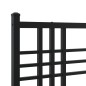 vidaXL Bettgestell mit Kopf- und Fußteil Metall Schwarz 137x190 cm vidaXL Bettgestell mit Kopf- und Fußteil Metall Schwarz 137x190 cm