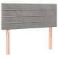 vidaXL Boxspringbett mit Matratze Hellgrau 120x190 cm Samt vidaXL Boxspringbett mit Matratze Hellgrau 120x190 cm Samt