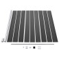 Zaunelement Set WPC 872x186 cm Schwarz Zaunelement Set WPC 872x186 cm Schwarz