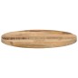 vidaXL Tischplatte Ø 60x2,5 cm Rund Raues Massives Mangoholz vidaXL Tischplatte Ø 60x2,5 cm Rund Raues Massives Mangoholz