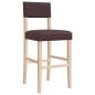 vidaXL Barstühle 2 Stk. Massivholz Gummibaum und Kunstleder vidaXL Barstühle 2 Stk. Massivholz Gummibaum und Kunstleder