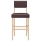 vidaXL Barstühle 2 Stk. Massivholz Gummibaum und Kunstleder vidaXL Barstühle 2 Stk. Massivholz Gummibaum und Kunstleder