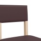 vidaXL Barstühle 2 Stk. Massivholz Gummibaum und Kunstleder vidaXL Barstühle 2 Stk. Massivholz Gummibaum und Kunstleder