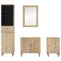 vidaXL 4-tlg. Badmöbel-Set Massivholz Mango vidaXL 4-tlg. Badmöbel-Set Massivholz Mango