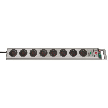 Brennenstuhl Steckdosenleiste 8-fach SuperSolid 2,5 m Silbern