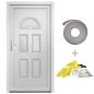 vidaXL Haustür Weiß 98x208 cm PVC vidaXL Haustür Weiß 98x208 cm PVC